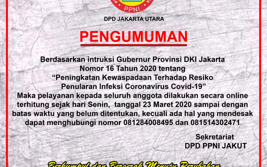 Wabah Covid-19, PPNI Jakarta Utara Maksimalkan Layanan Online