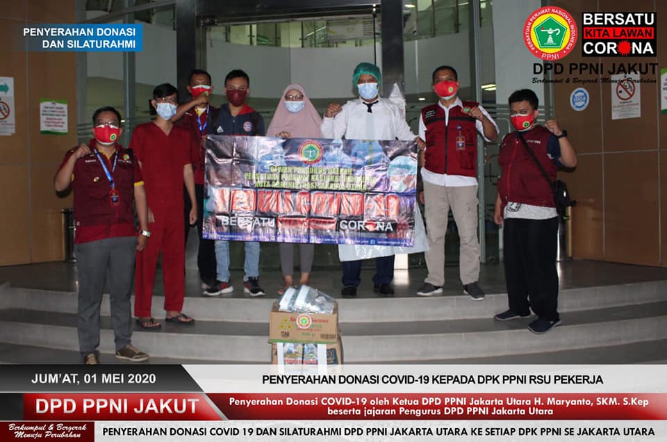 PPNI Jakarta Utara Menyalurkan APD, Multivitamin dan Mengadakan Rapid Test untuk Anggota.